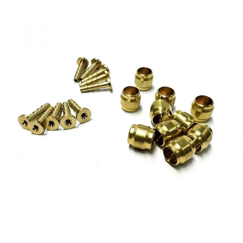 FSA Leitungsanschluss-Kit Olive + Pin für Hydraulikleitung Messing - sichere Bremsleistung