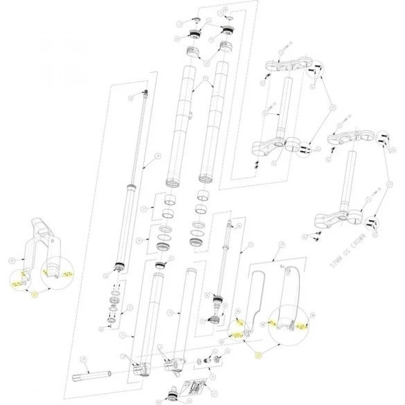 Manitou Hardware-Kit für Dorado Pro/Expert/Comp 37 mm - Service- und Tuning-Kit aktuelle Generation