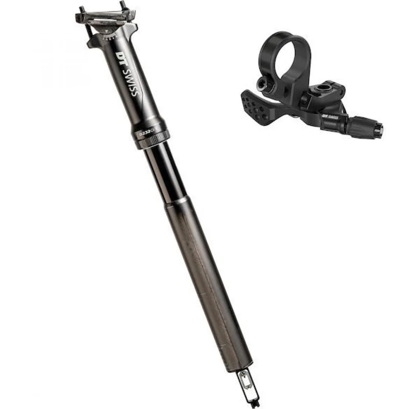 DT Swiss Vario-Sattelstütze D 232 ONE Carbon 27,2 mm Schwarz - leichte XC-Teleskopstütze