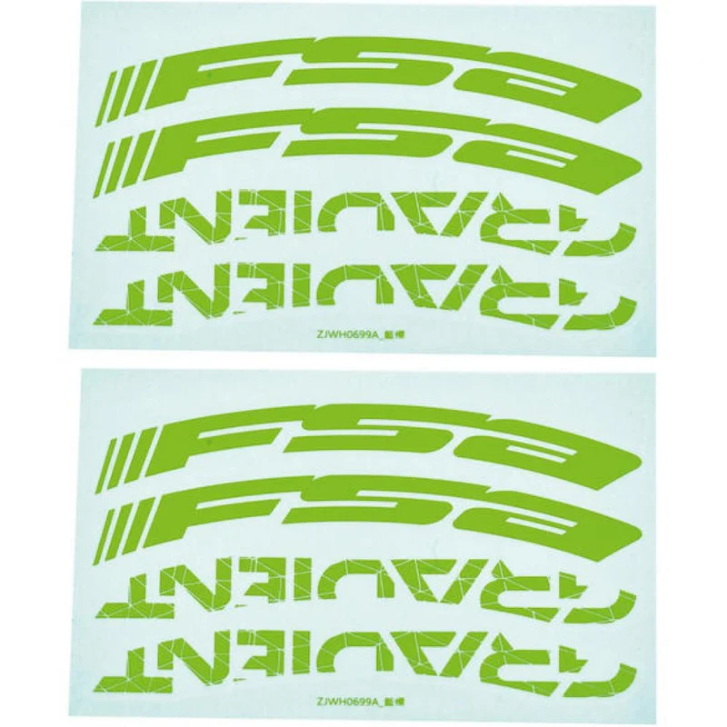 FSA Decals für Gradient Wider LRS 29" Grün - stylische Felgenaufkleber für dein Laufrad