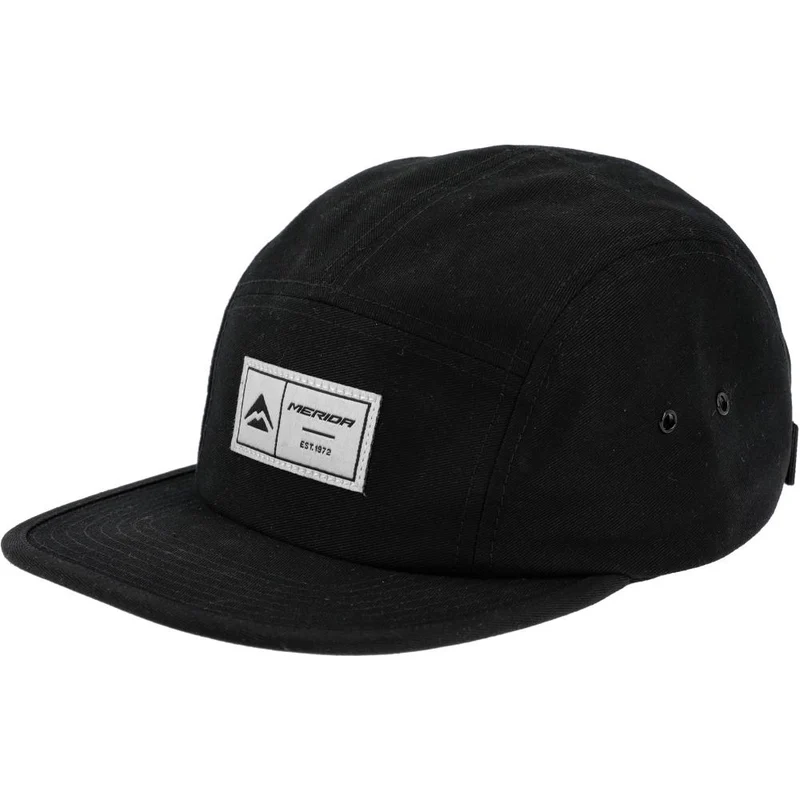 Merida Kappe MERIDA HERITAGE 5-Panel Onesize Schwarz - stylische Freizeit-Cap