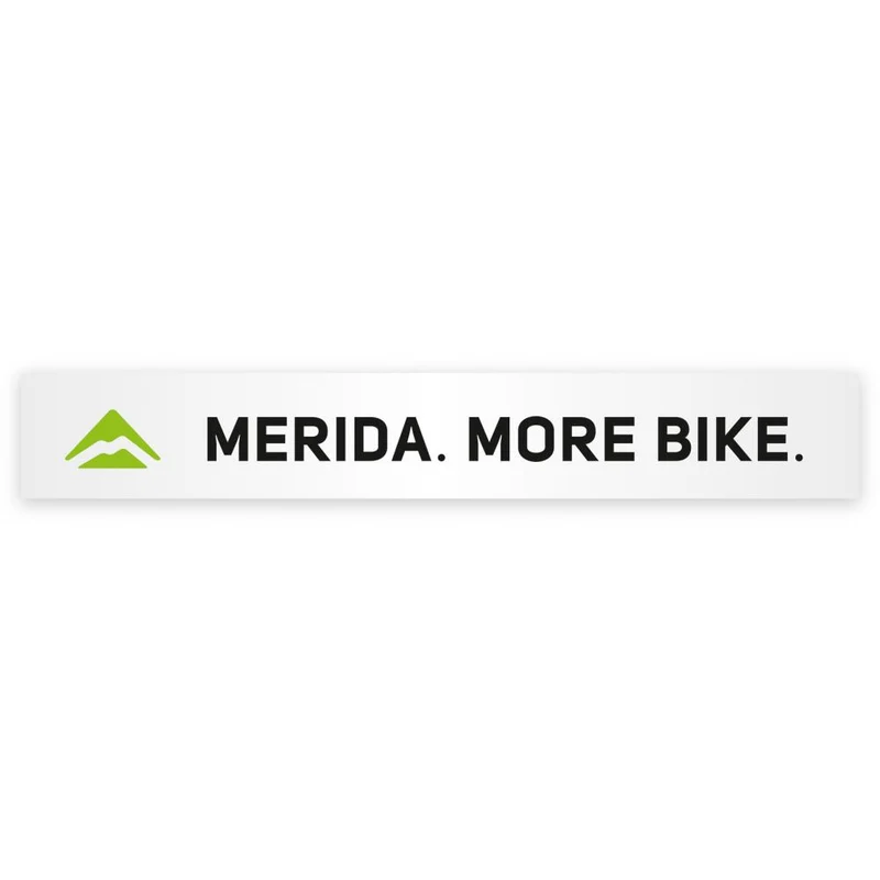 Merida Aufkleber MERIDA. MORE BIKE. 100 x 15 mm Weiß - stilvolles Bike-Dekor