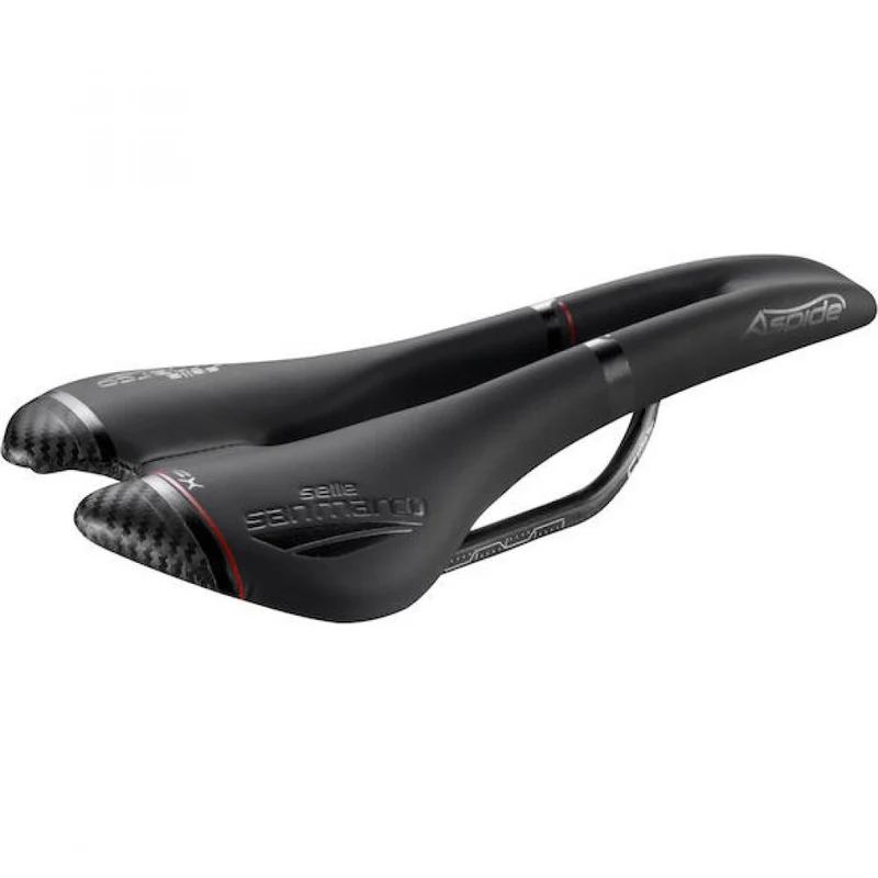 Selle San Marco Sattel Aspide Carbon FX 132 x 277 mm Schwarz - ultraleichter Rennrad-Sattel