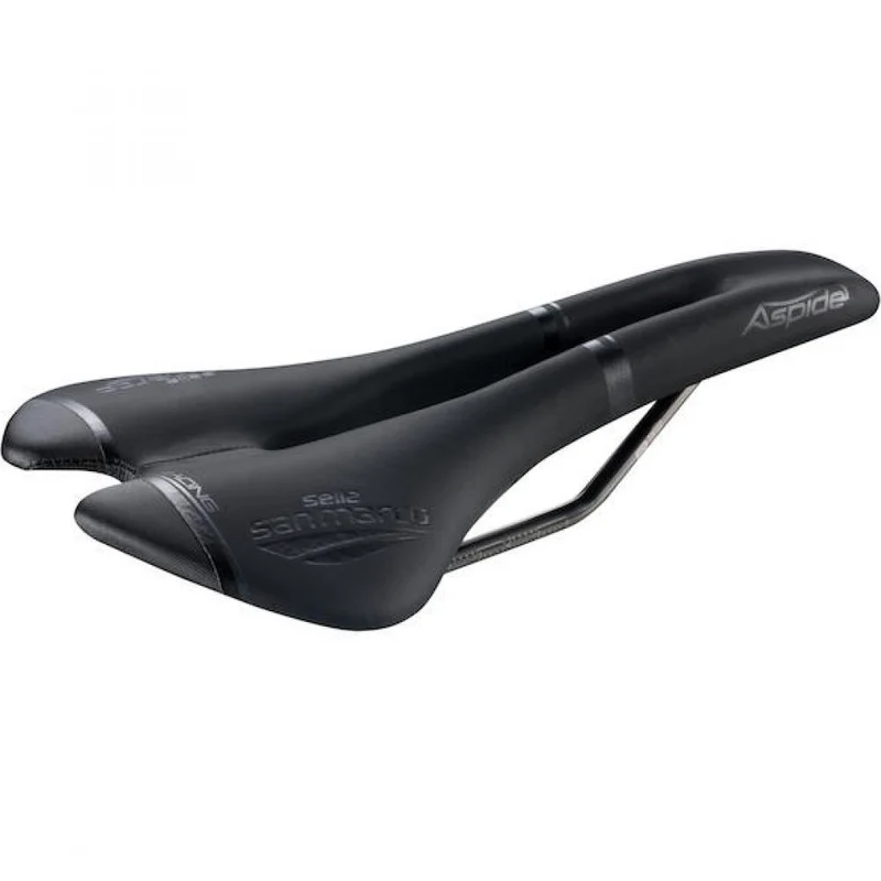 Selle San Marco Sattel Aspide Racing 142 x 277 mm Schwarz - leichter Rennradsattel mit Top-Komfort