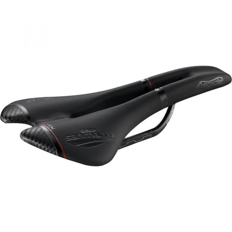 Selle San Marco Sattel Aspide Carbon FX 142 x 277 mm Schwarz - ultraleichter Rennradsattel