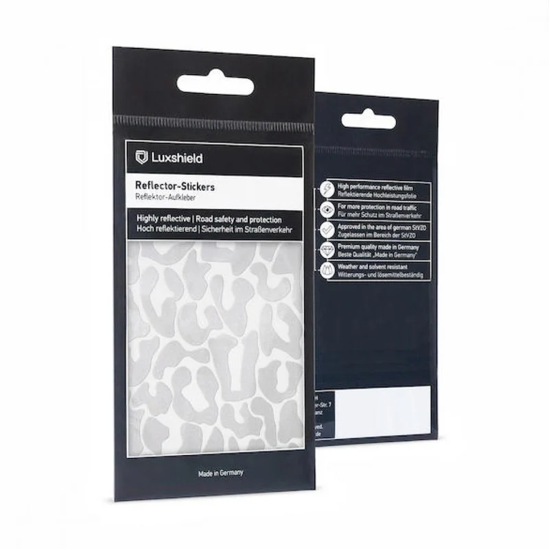 Luxshield Reflektor-Sticker Leopard One Size Silber - mehr Sichtbarkeit im Stradenverkehr
