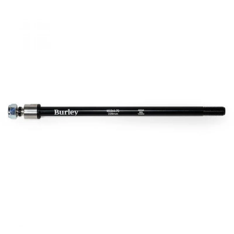 Burley Steckachse für Anhänger M12x1.75, 229 mm Schwarz - stabile Verbindung für Fahrradanhänger