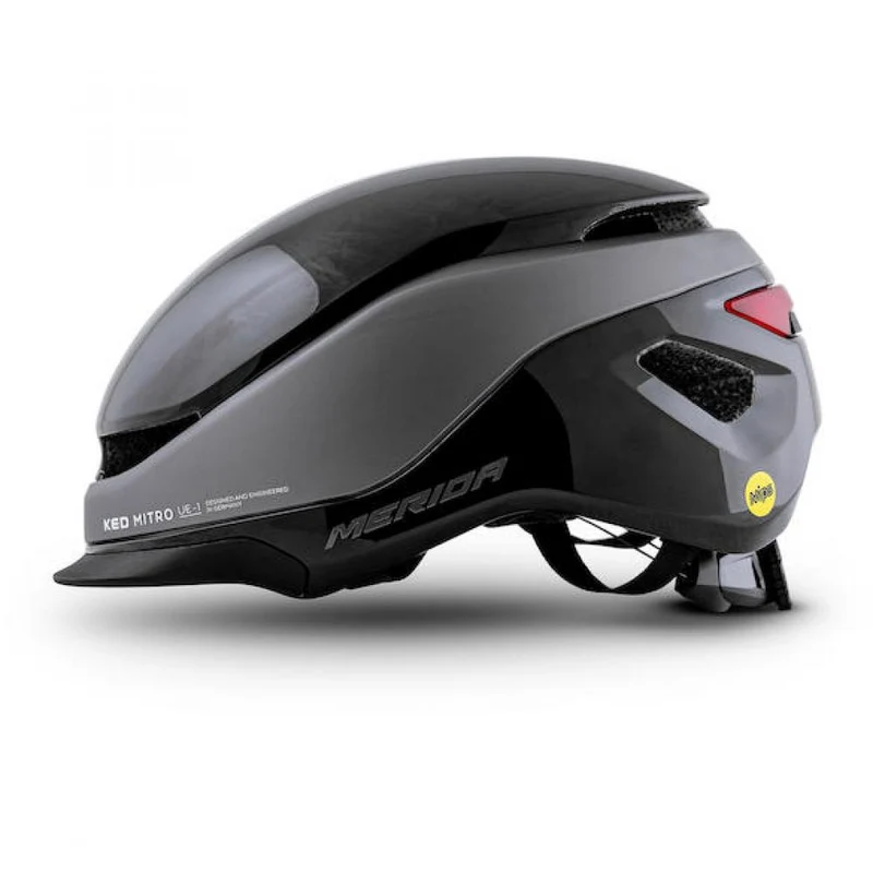 MERIDA Mitro UE-1 Fahrradhelm L - MIPS, BOA, Schwarz/Grau