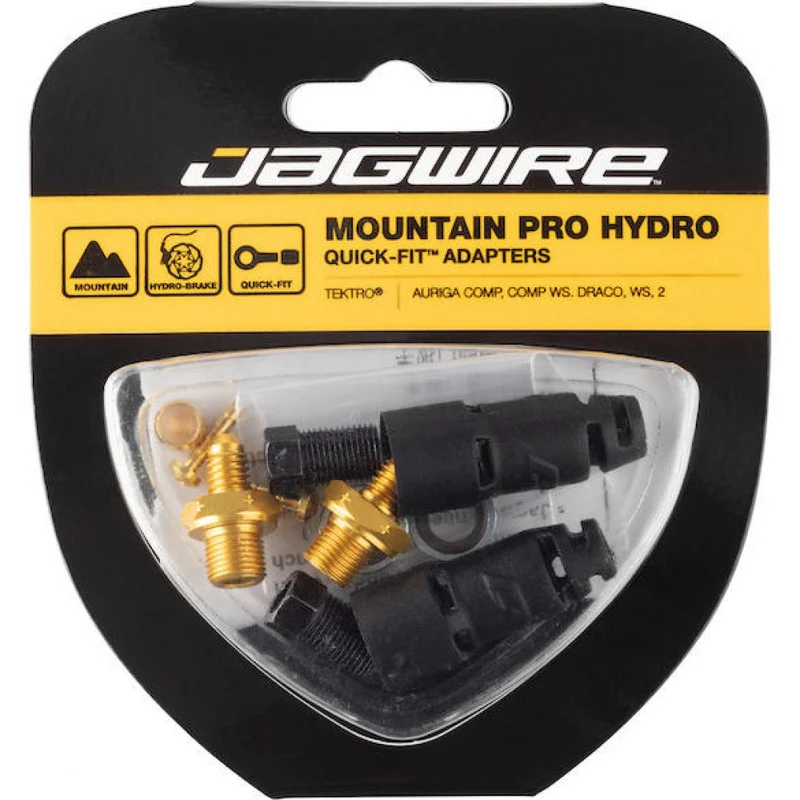 Jagwire Anschlussset Pro Quick-Fit Adapter für Tektro/TRP - Schwarz/gold - zeitgemäße Lösung