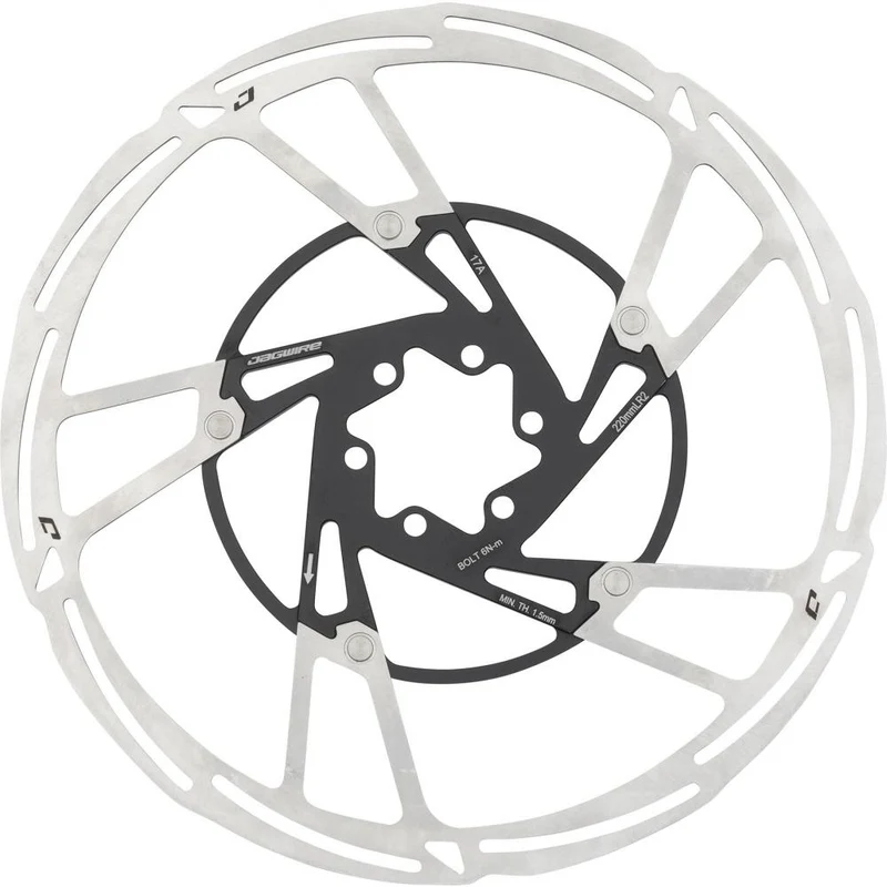 Jagwire Bremsscheibe Pro LR2 6-Loch 220 mm Silber - maximale Bremsperformance