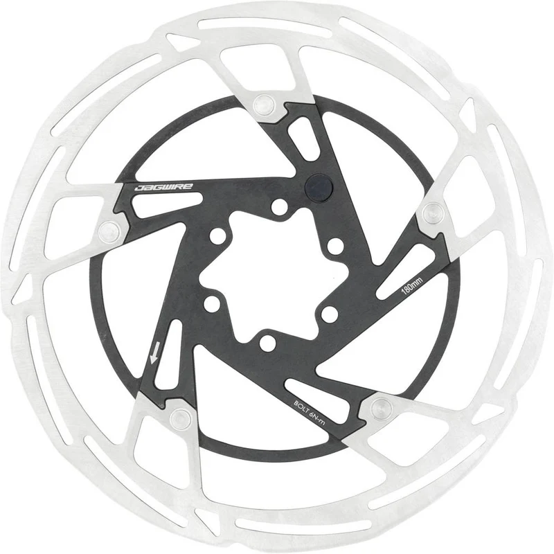 Jagwire Bremsscheibe Pro LR2-E 6-Loch 180 mm Silber - leise, kraftvolle moderne Ausführung