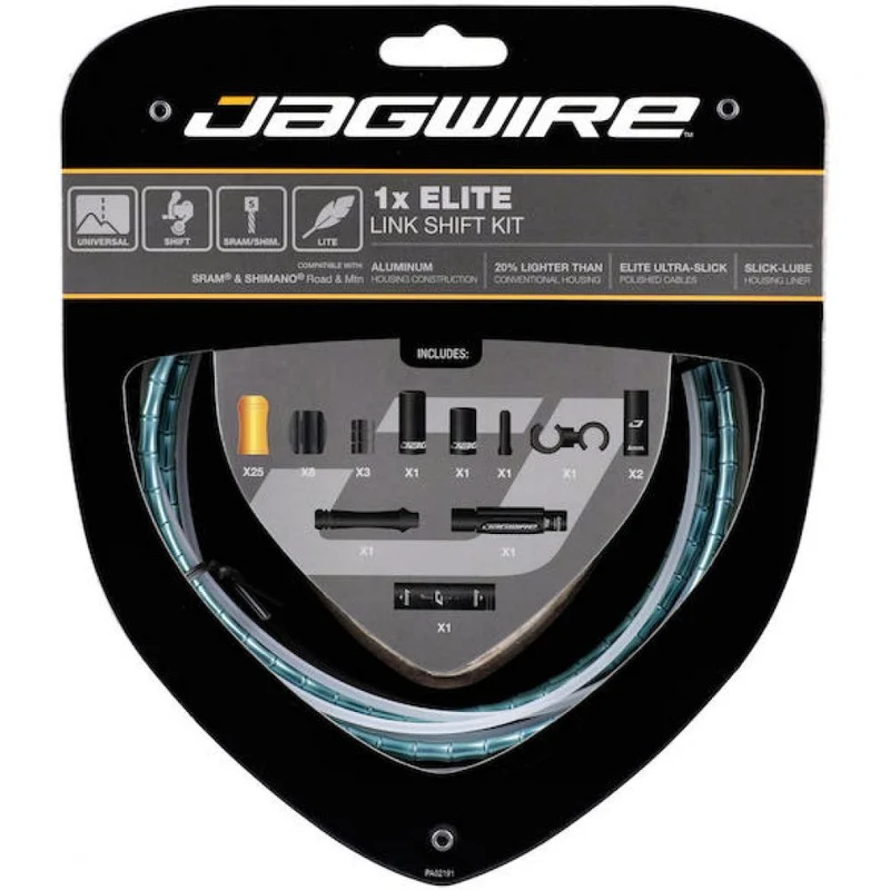 Jagwire Schaltzugset Road & Mountain Elite Link 1x Ltd. Celeste - präzise Schaltperformance