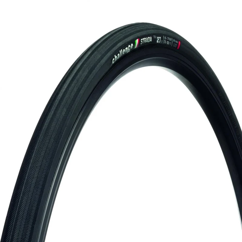 Challenge Road-Reifen Strada Race Clincher 27-622 Schwarz/schwarz - komfortabler Allround-Rennradreifen