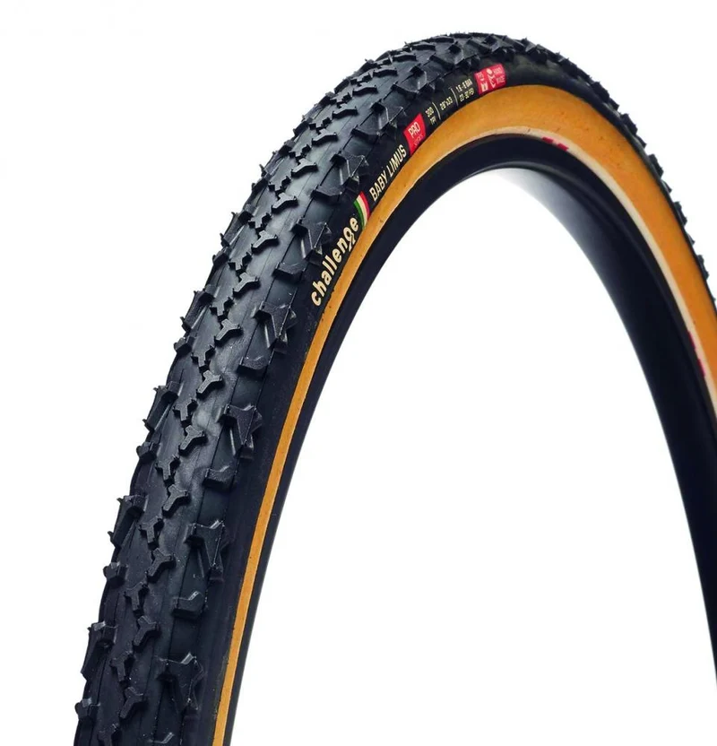 Challenge CX-Reifen Baby Limus Pro Handmade Tubular 28 Zoll (33-622) Schwarz/braun - Allround-Crossreifen mit Top-Grip