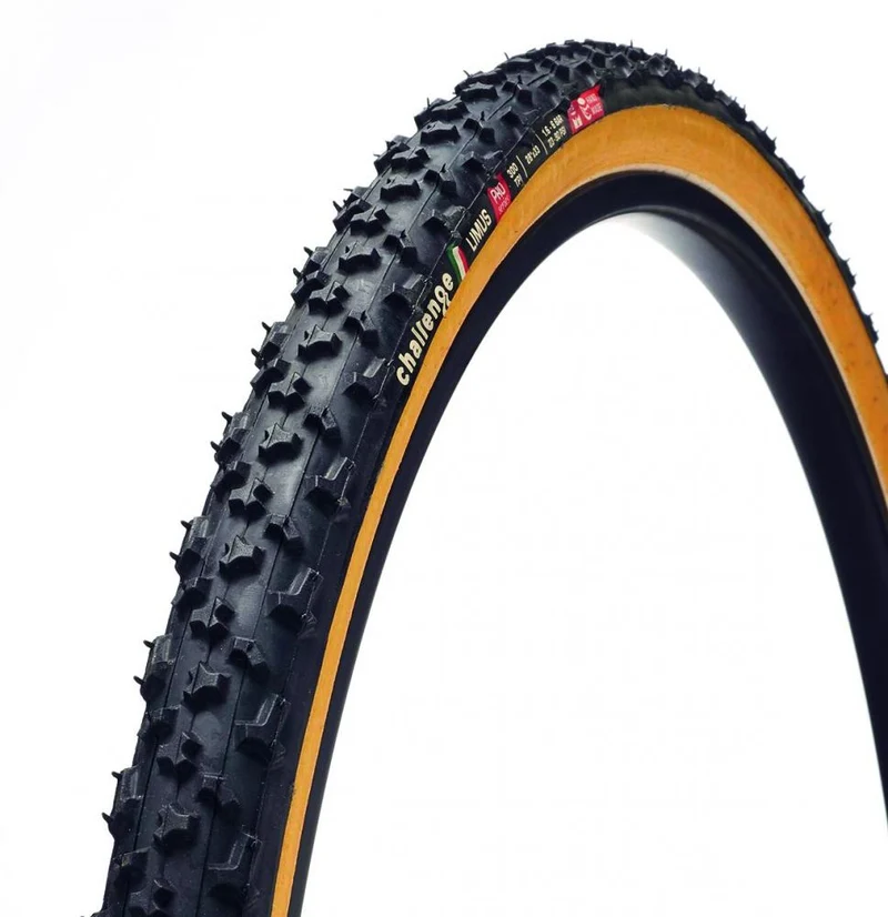 Challenge CX-Reifen Limus Pro Handmade Tubular 28 Zoll (33-622) Schwarz/braun - Profi-Schlammreifen mit Top-Grip