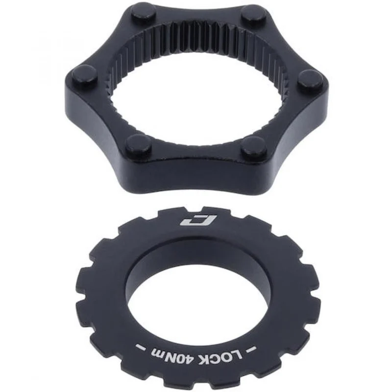 Jagwire Adapter Centerlock auf 6-Loch Standardgröße Schwarz - sicherer Rotor-Adapter