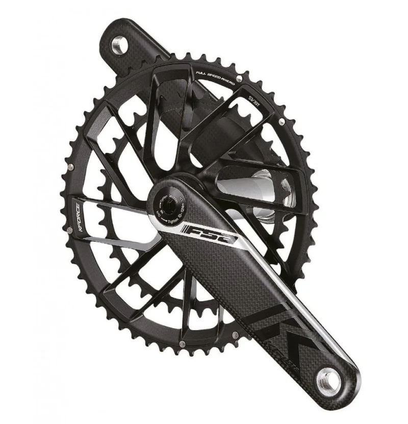 FSA Kurbelgarnitur K-Force Team Edition Modular 175 mm Schwarz - leichte High-End-Performance