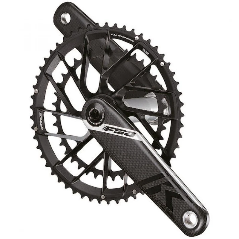 FSA Kurbelgarnitur K-Force Team Edition Modular 175 mm Schwarz - leichte Carbon-Highend-Kurbel