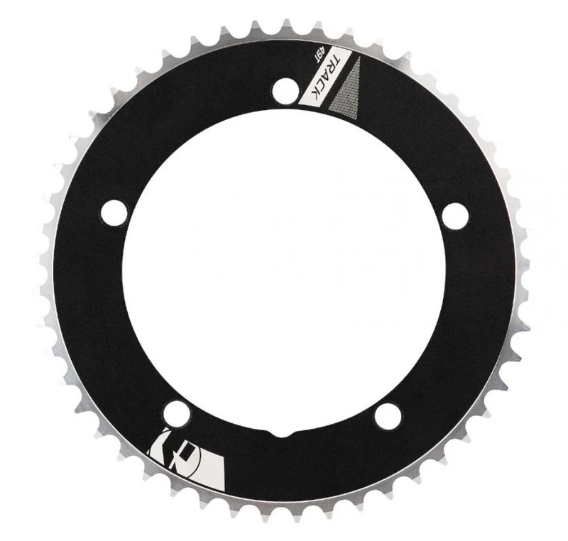 Vision Kettenblatt Track Non-Series 5-Arm 144 mm x 52 T Schwarz - CNC-gefräst AL7075/T6