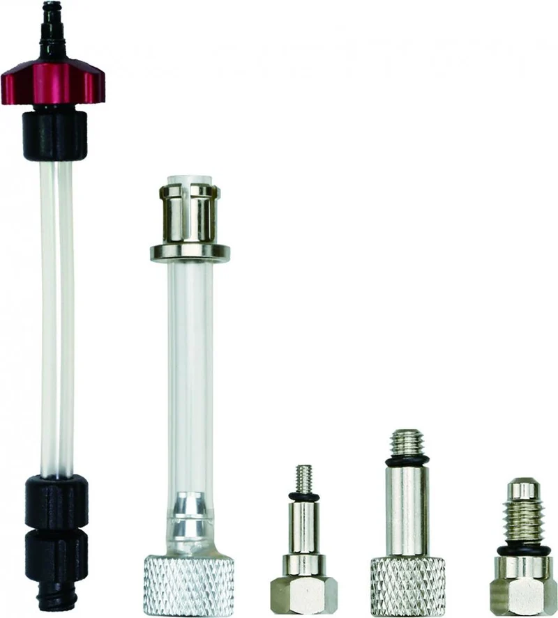Jagwire Ersatz-Adapter-Set Pro Bleed Kit Silber - Bremsadapter für DOT & Mineralöl