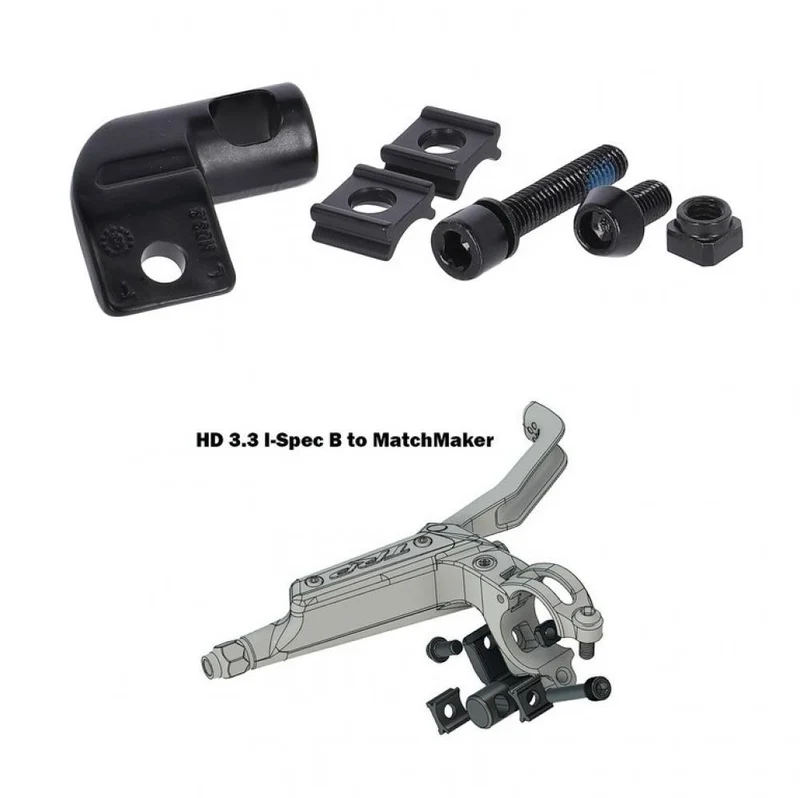 TRP Adapter Brems- zu Shifter-/Dropperhebel Schwarz - I-Spec II Kompatibilität