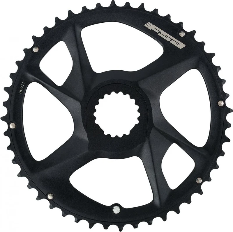 FSA Kettenblatt Road Modular Direct Mount 48 T Schwarz - präzises Schalten für Rennrad-Antriebe