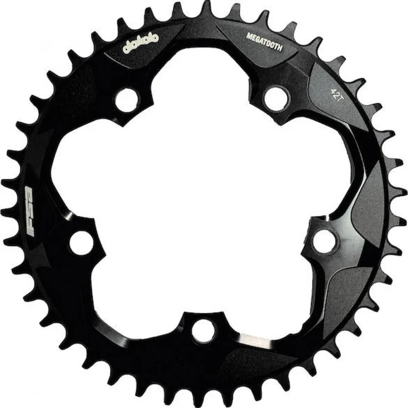 FSA Kettenblatt Road Super Megatooth 5-Arm 110 mm x 36 T Schwarz - sicherer Kettenhalt fürs Rennrad