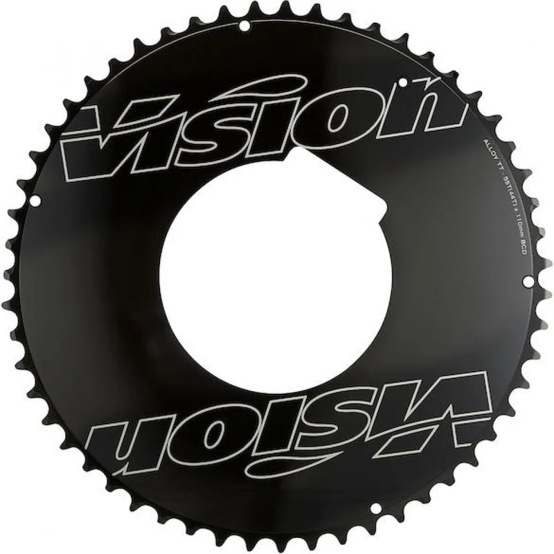 Vision Kettenblatt Road Powerbox Aero 4-Arm 110 mm x 56 T Schwarz - aerodynamische Performance
