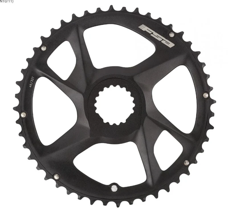 FSA Kettenblatt Road Modular Direct Mount 53 T Schwarz - präzises Schalten für Rennrad-Antriebe