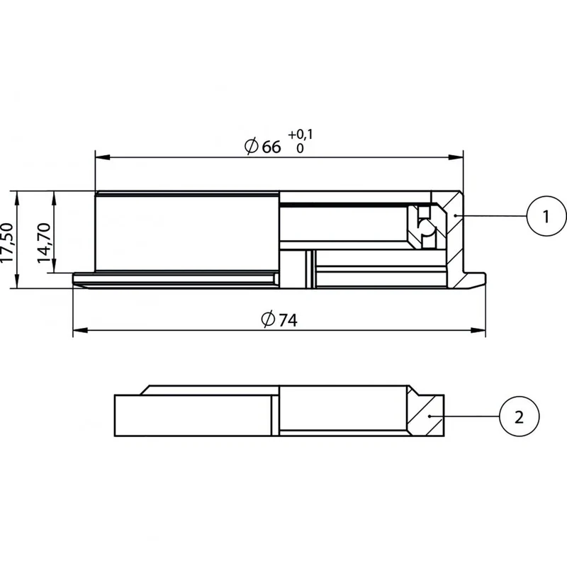 Centurion Steuersatz AICR by ACROS® 66 mm/74 mm - präzise Lenkperformance