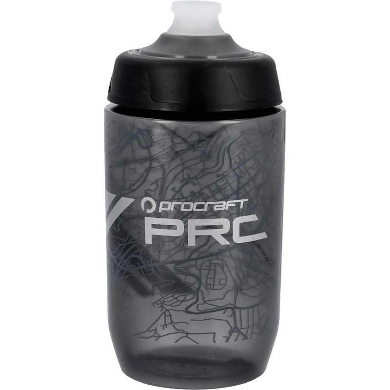 Procraft Trinkflasche Origin 500 ml smoke/silber - leichte, BPA-freie Fahrradlasche