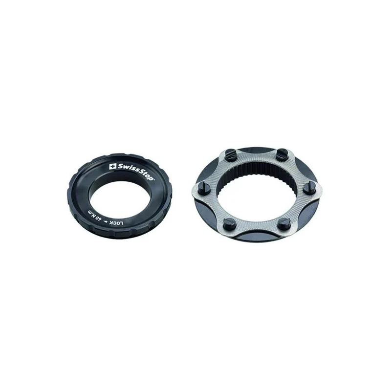 SwissStop 6-Loch Adapter Centerlock rot - Bremsscheiben-Adapter