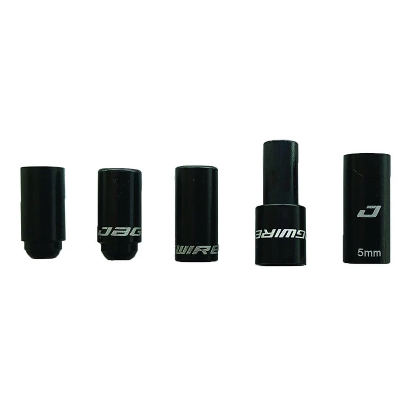 Jagwire Endkappen Elite Link Bremszugsets Aluminium - 12er Set Schwarz/Silber