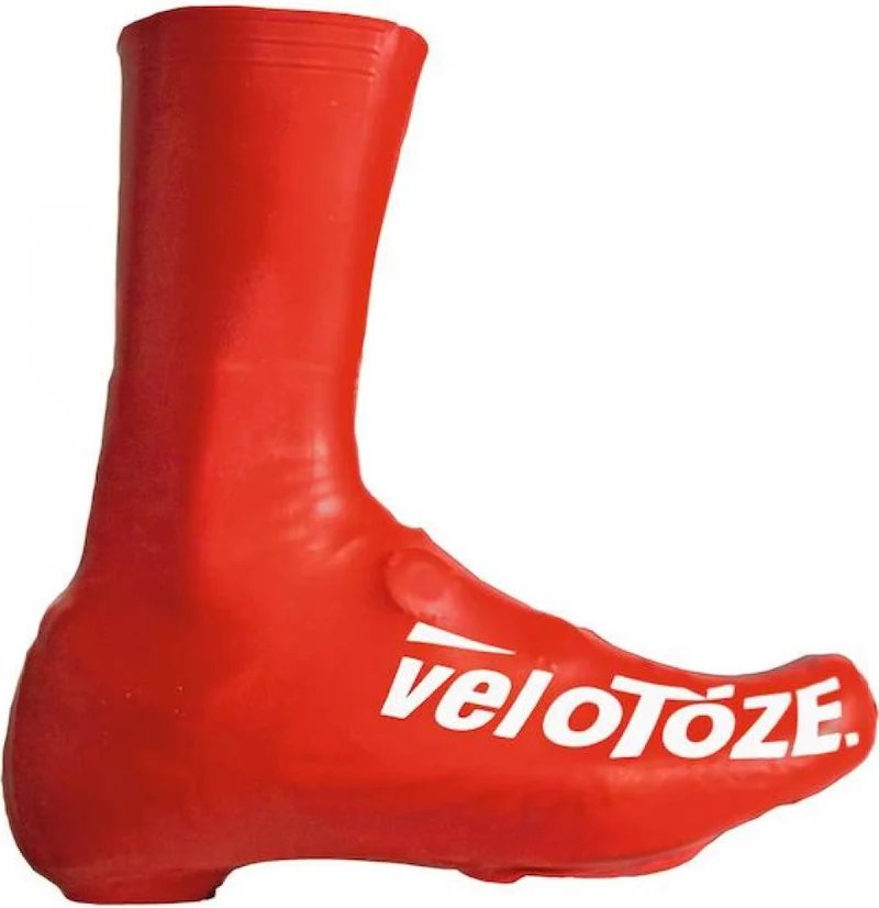 VeloToze Überschuhe 2.0 Lang Rot - Wasserdichter Überschuh Größe L