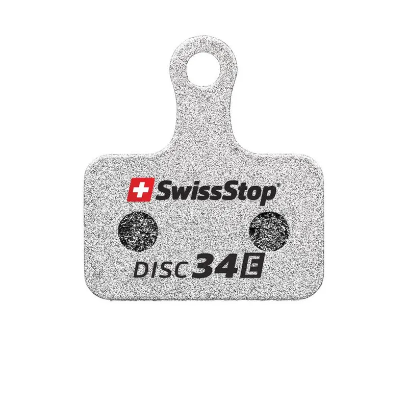 SwissStop 34 E Shimano E-Bike Disc Bremsbeläge Silber - Hohe Temperaturstabilität