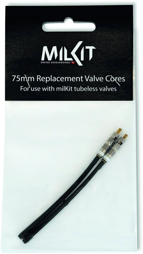 milKit Ventileinsatz Ersatz Valve Cores 75 mm - 2er Set Tubeless