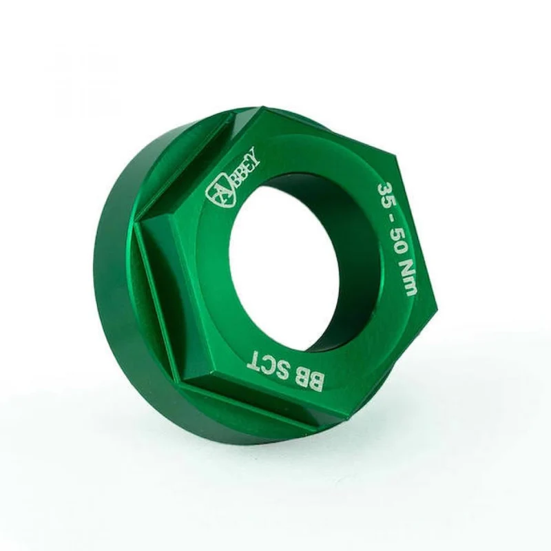 Abbey Tools Werkzeug für Shimano Kettenblatt-Verschlussring 1,5 Zoll Grün - präzises Profi-Montagewerkzeug
