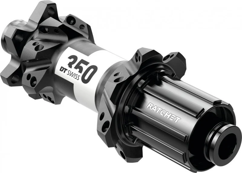 DT Swiss Nabe MTB HR 350 Straightpull 28 Loch Schwarz - zuverlässige Hinterradnabe mit Ratchet-Freilauf