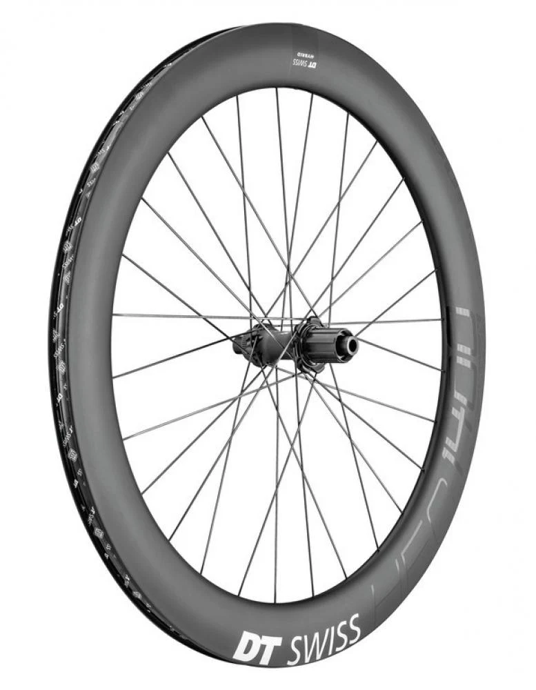 DT Swiss Laufrad HEC 1400 Spline 29" 62 mm schwarz - aerodynamisches eRoad-Carbonrad