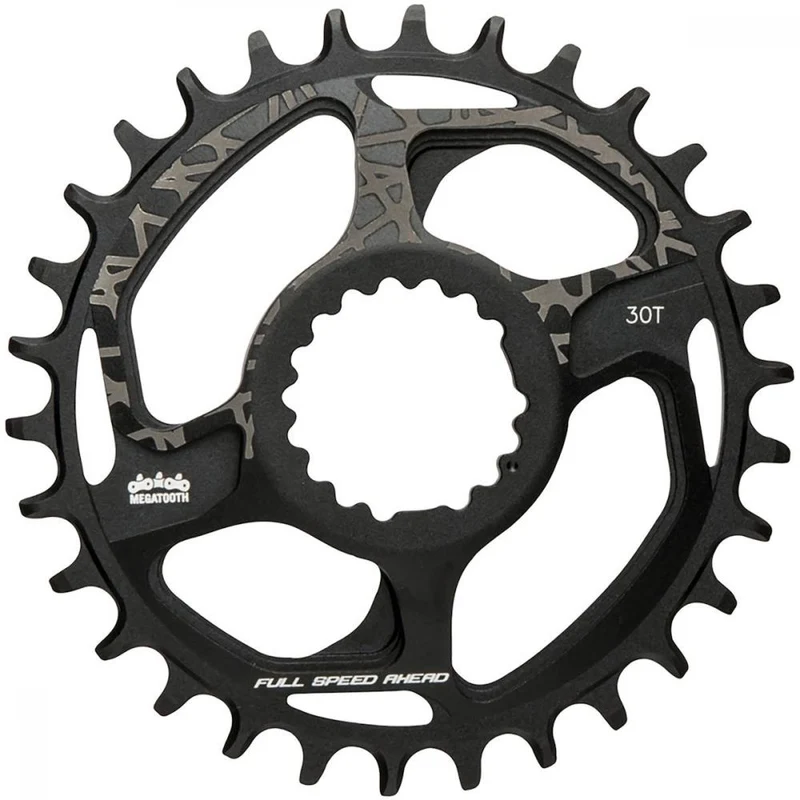 FSA Kettenblatt MTB SL-K Modular Megatooth Direct Mount 30 T Schwarz - CNC-gefräßt für optimalen Kettenhalt