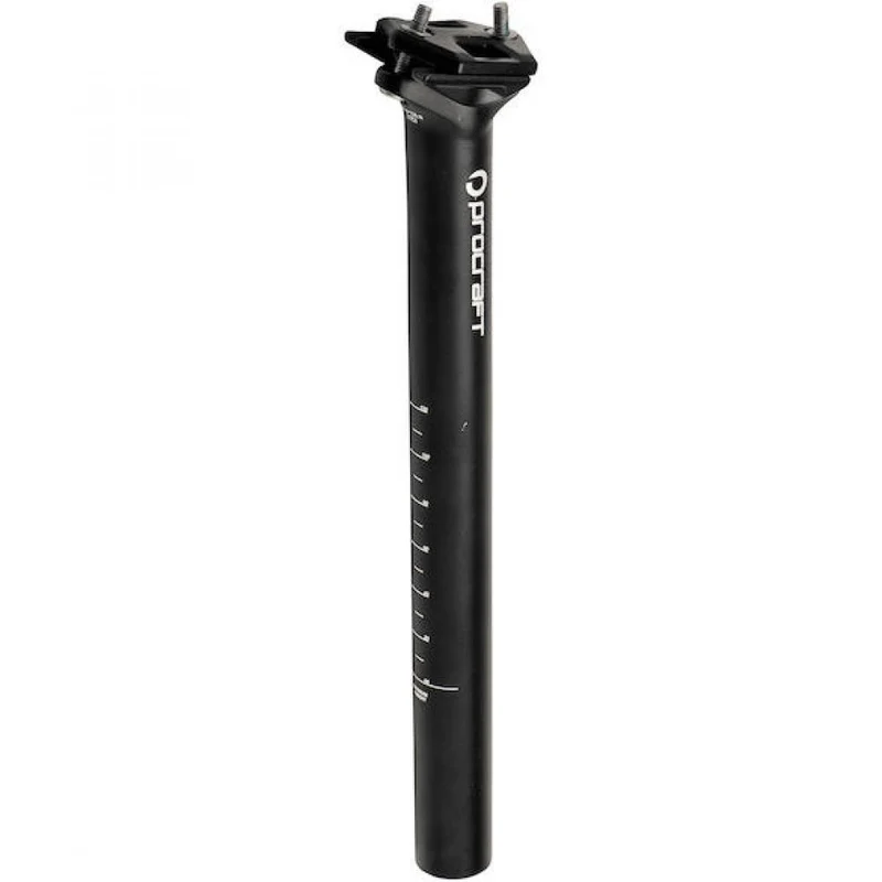 Procraft Sattelstütze Superlight II Ø 27,2 x 350 mm Schwarz - leichte, stabile Sattelstütze