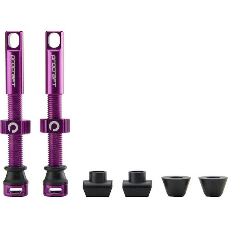Procraft Tubeless-Ventile Procraft 44 mm Lila - leichtes Ventil für Tubeless-Setups