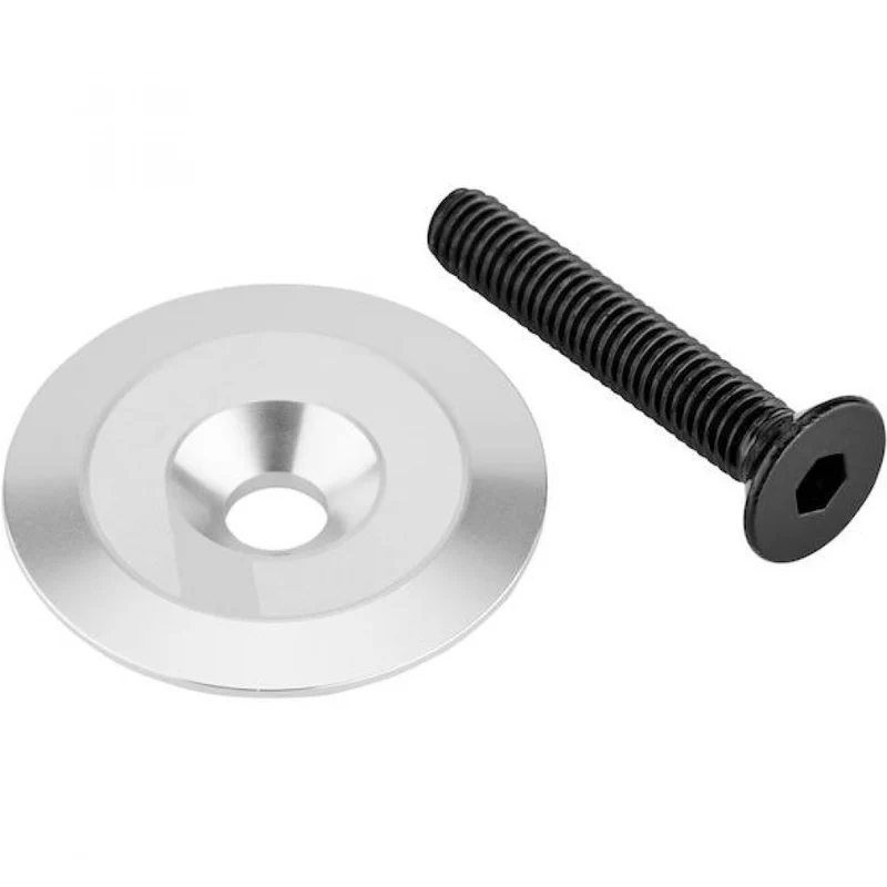 Procraft Top Cap Trail Ultimate CNC 1 1/8 Zoll Silber - edles Finish fürs MTB-Cockpit