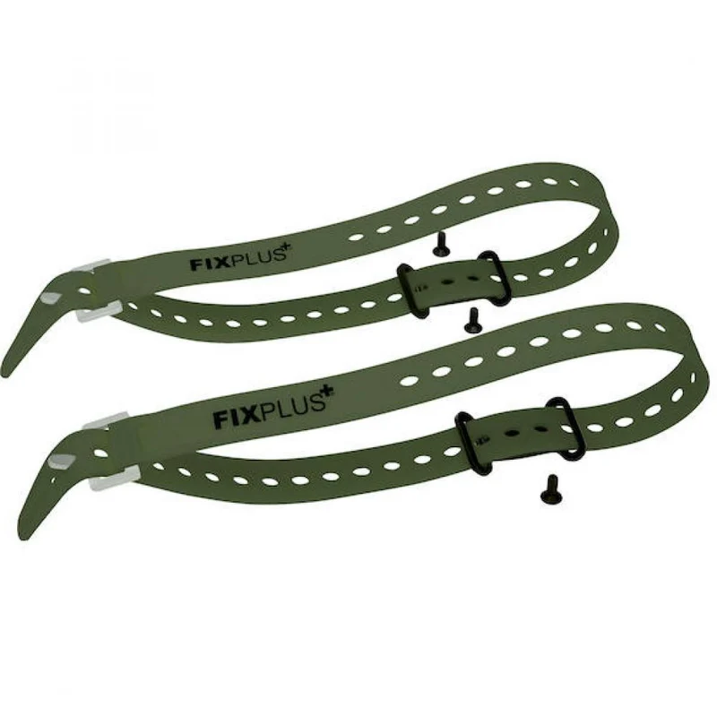 FixPlus Gear Tightener Set 66 cm Olivgrün - vielseitige Gepäckbefestigung am Bike