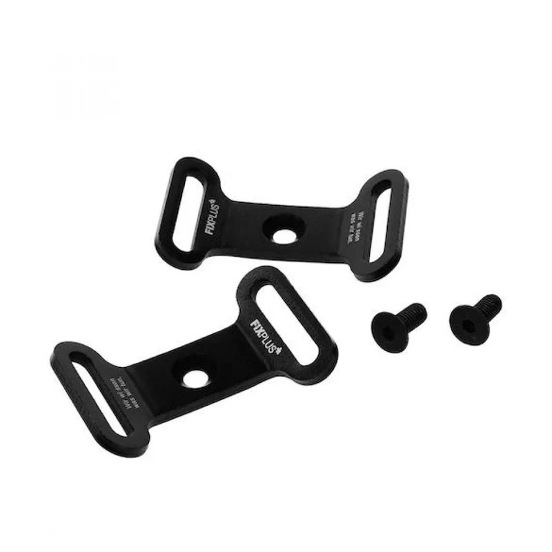 FixPlus Sachen-Festmacher Aluminium 1.0 1.0 Schwarz - leichte Halterung für Gepäck & Flaschen