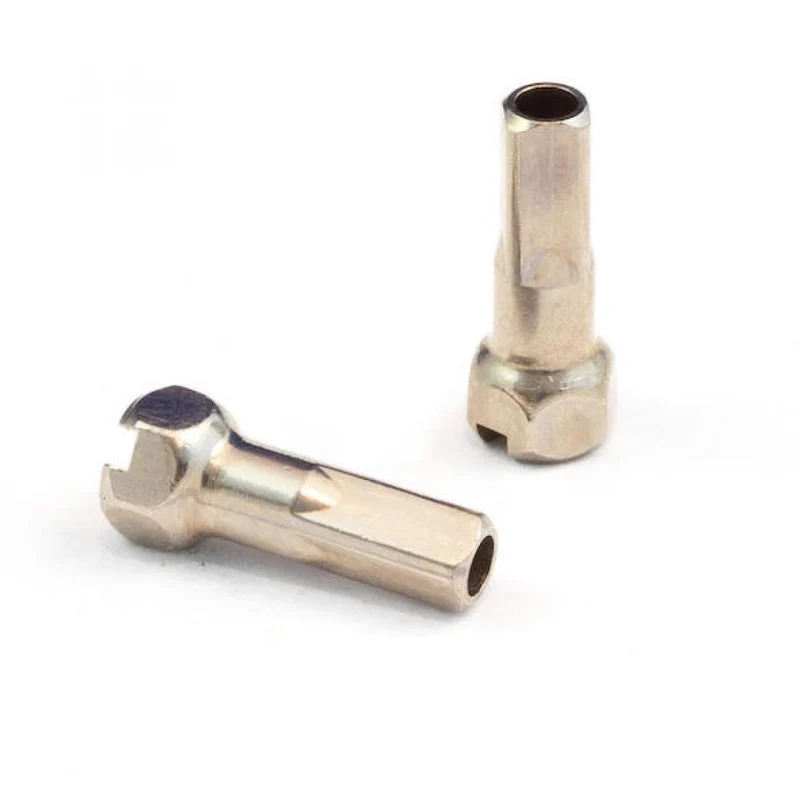 Vision Speichennippel Messing für Team 25 15 mm Silber - präzise Laufradspannung
