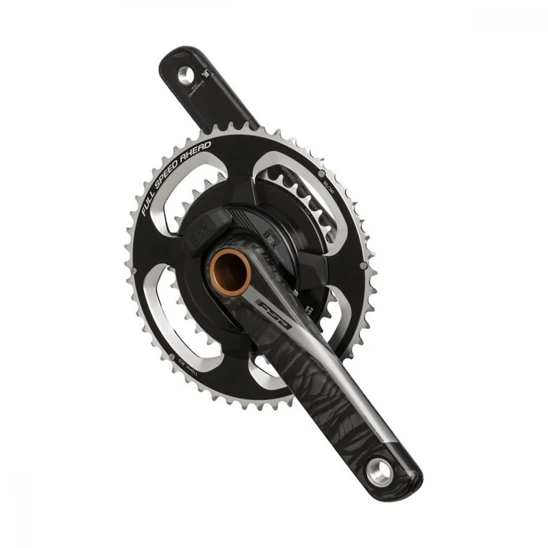 FSA Kurbelgarnitur Powerbox Road Carbon 180 mm Schwarz - präzise Leistungsmessung
