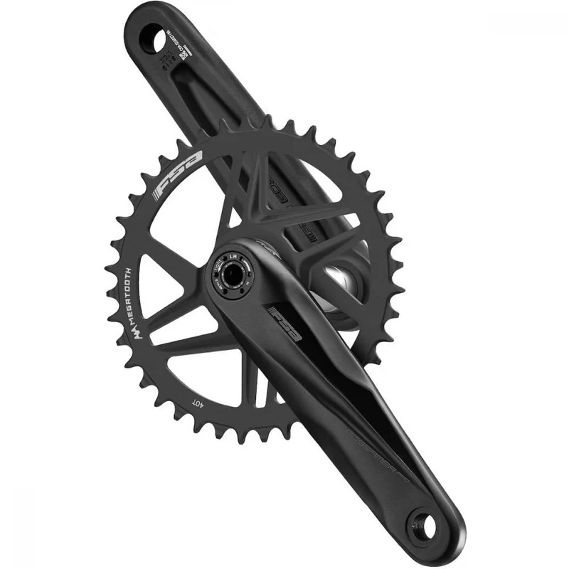 FSA Kurbelgarnitur Gossamer Pro MegaExo AGX+ 175 mm Schwarz - steife & leichte Antriebslösung
