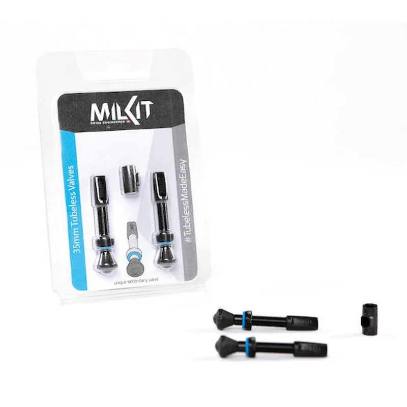 milKit Tubeless-Ventile 45 mm - saubere, schnelle Tubeless-Montage