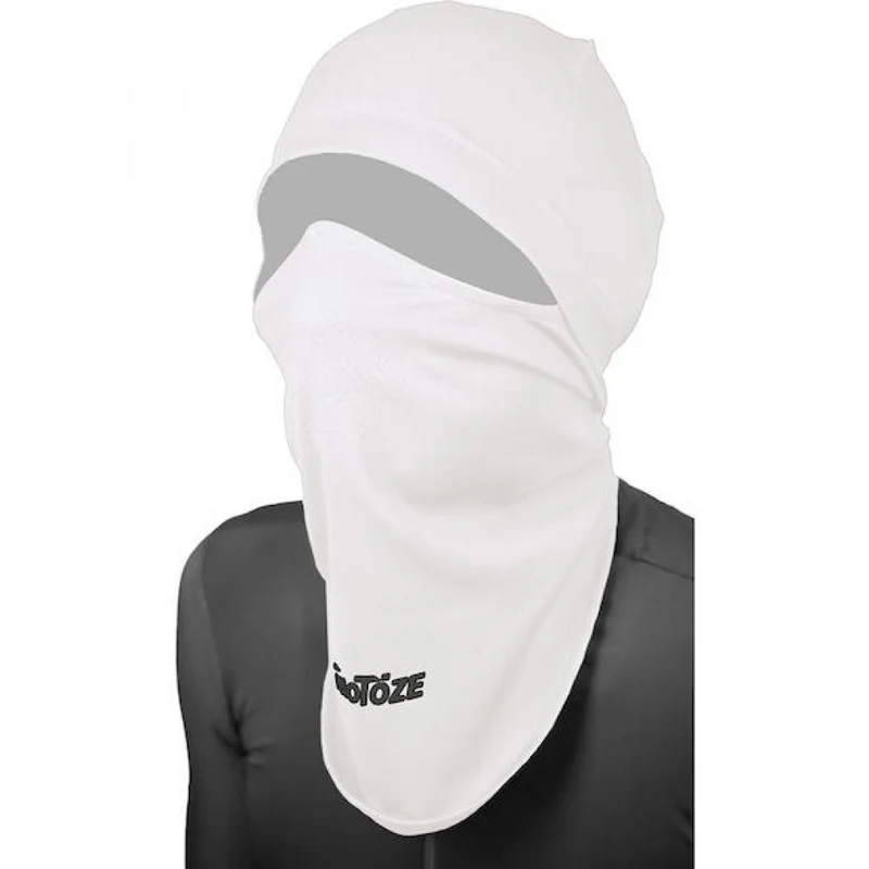 VeloToze Sturmhaube Balaclava weiß One Size Weiß - optimaler Kälteschutz für Raßahrer